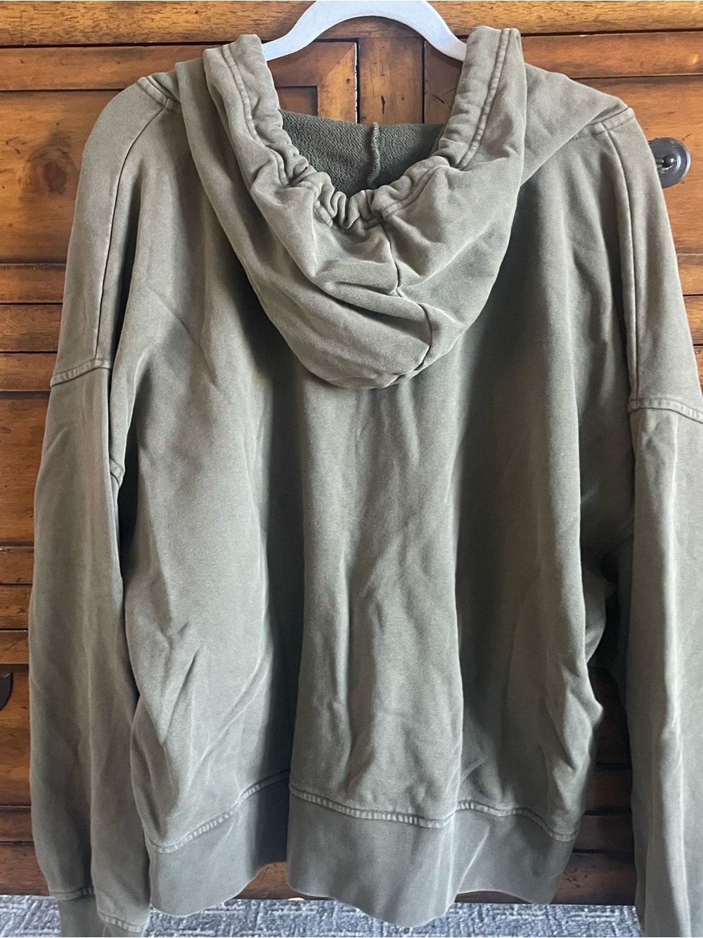 GAP Olive Green Lounge Set - Hoodie & Wide-Leg Pants - Picture 5 of 14